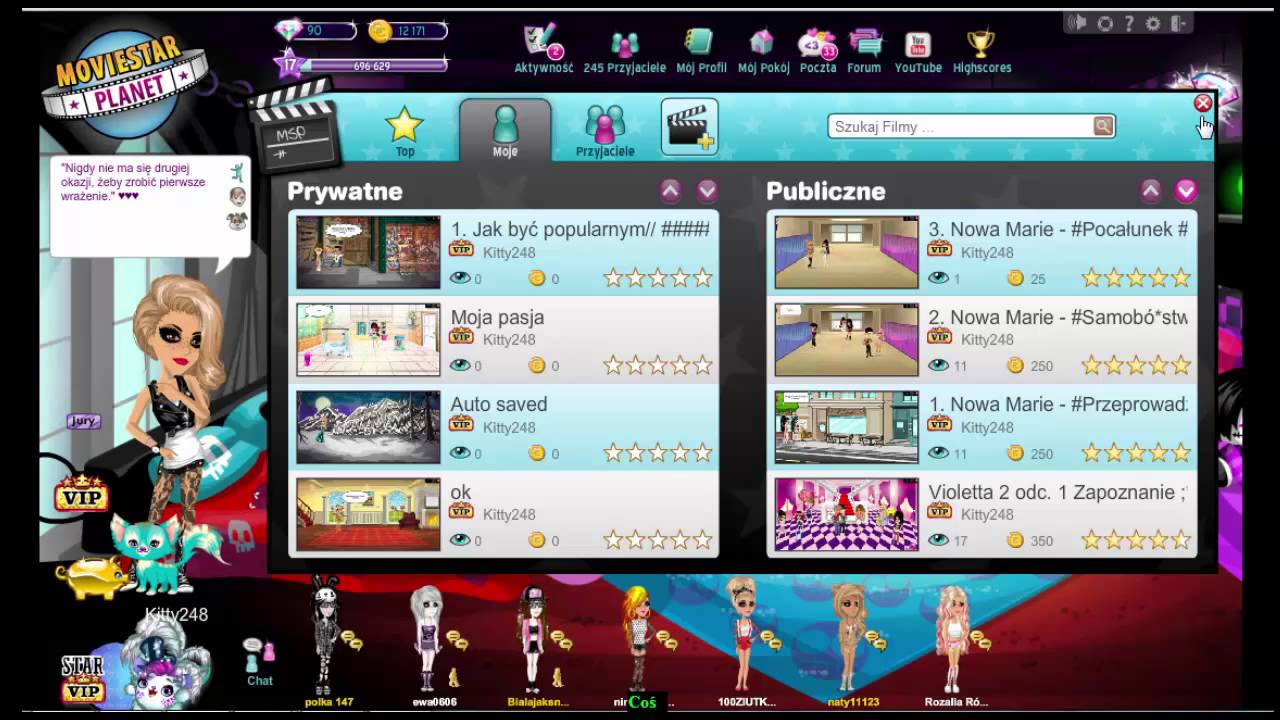 MovieStarPlanet #1 - Boże, jaka dziewczyna... w/ Victoria PLAY_GAMES, Amelee &Sonieczka.