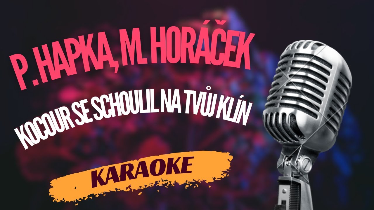 Karaoke - Petr Hapka & Michal Horáček - "Kocour se schoulil na tvůj klín" | Zpívejte s námi!