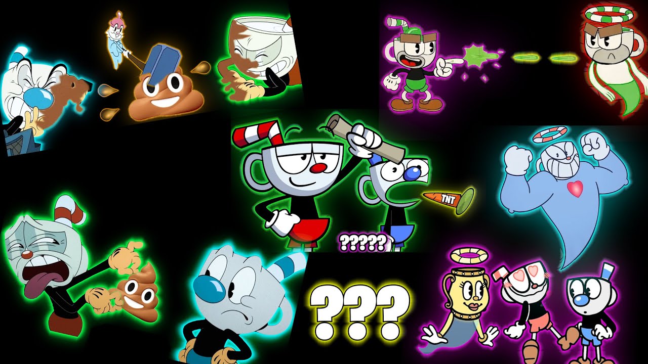100 THE CUPHEAD SHOW!😂 {Mega Compilation} 😂Sound Variations in 8 Minutes
