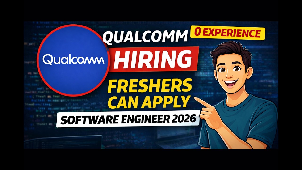 Qualcomm Off Campus 2026 😳 Freshers Hiring | Software Engineer | Apply Now