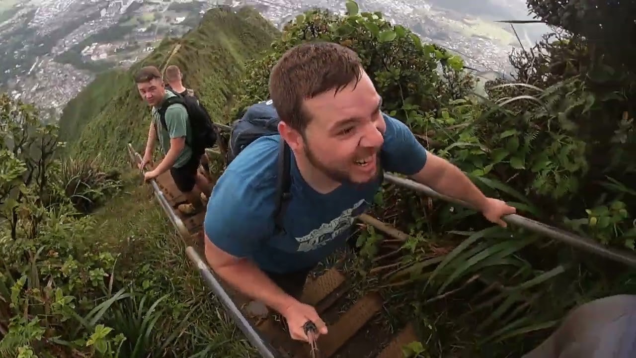 A Father and Son's Epic Climb Up the Stairway to Heaven!