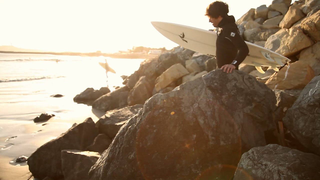 sunset surf with abe and zak