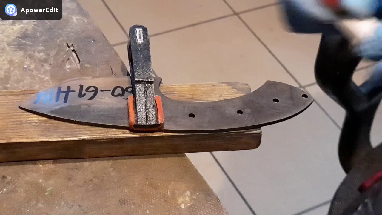 Making a knife from old circular saw blade - 