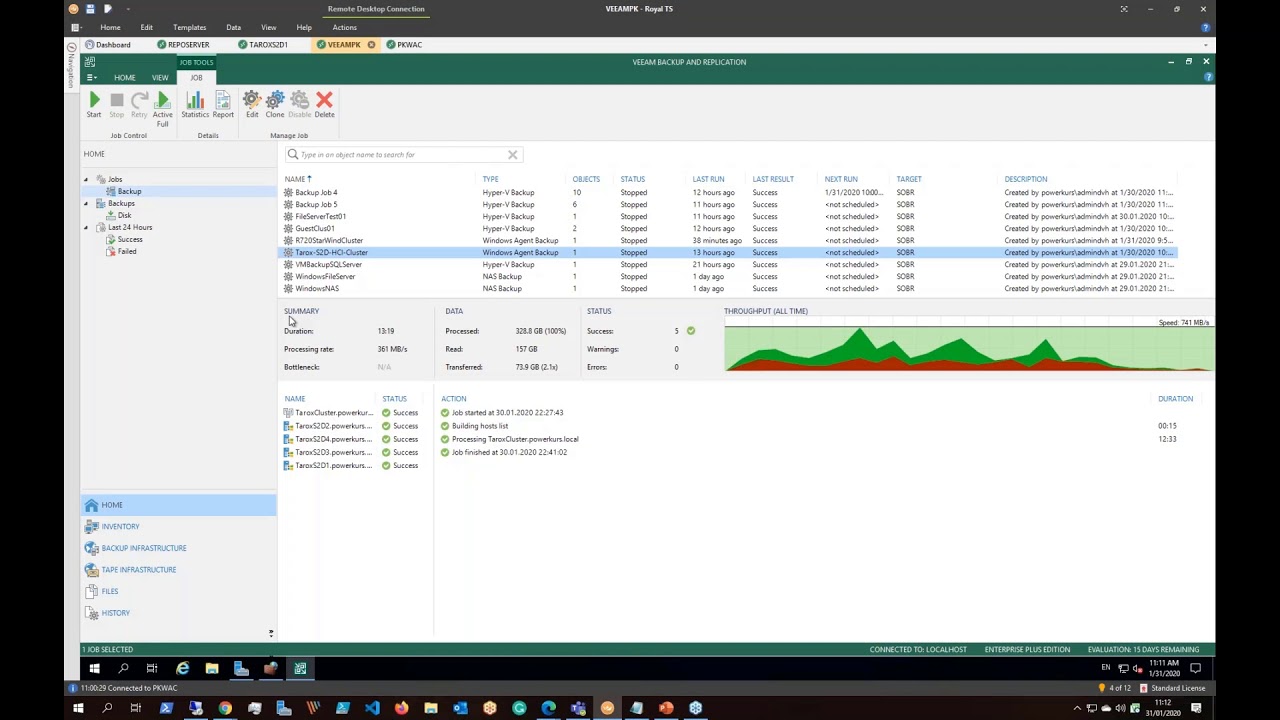 Hyper V backups Demo and Q&A in Englisch