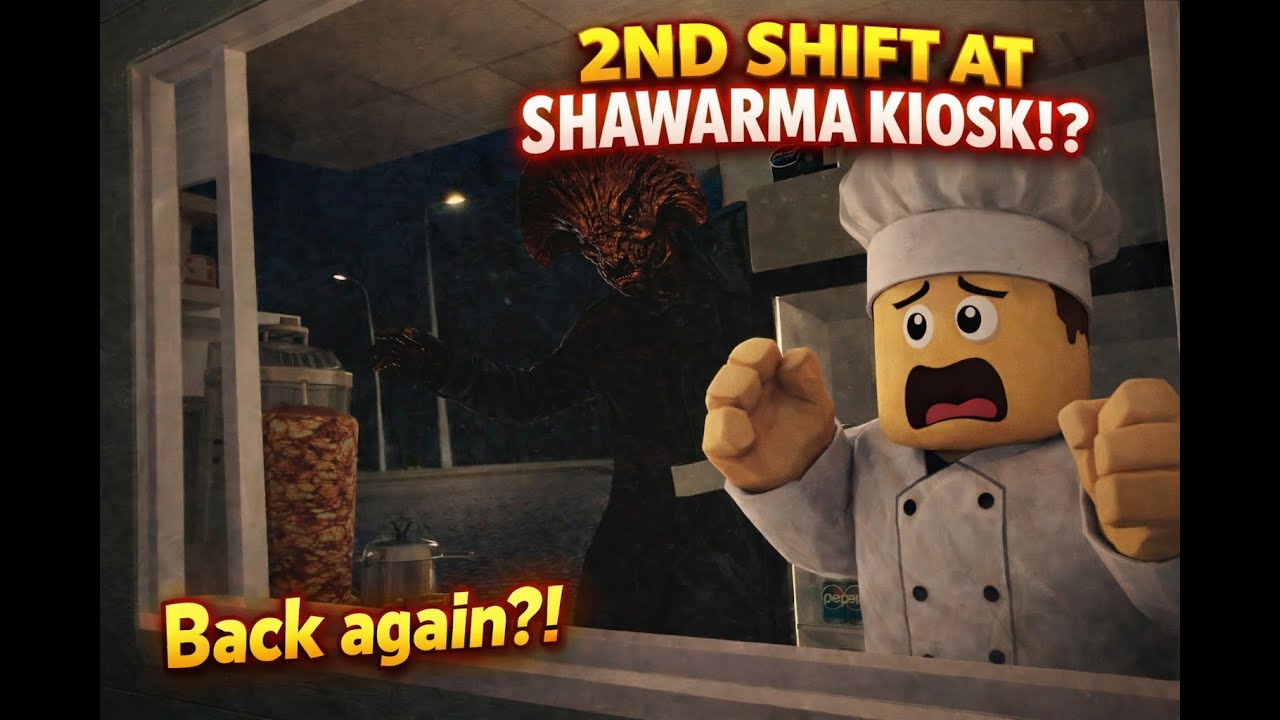 2ND SHIFT AT SHAWARMA KIOSK!?  |  Scary Shawarma Kiosk on Roblox