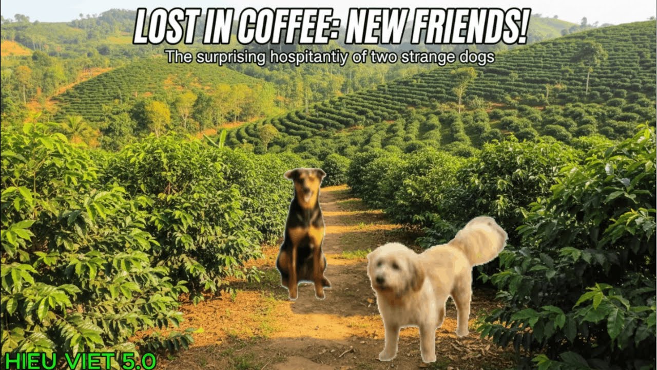 Lost in a coffee plantation, I was surprised by the hospitality of two strange dogs