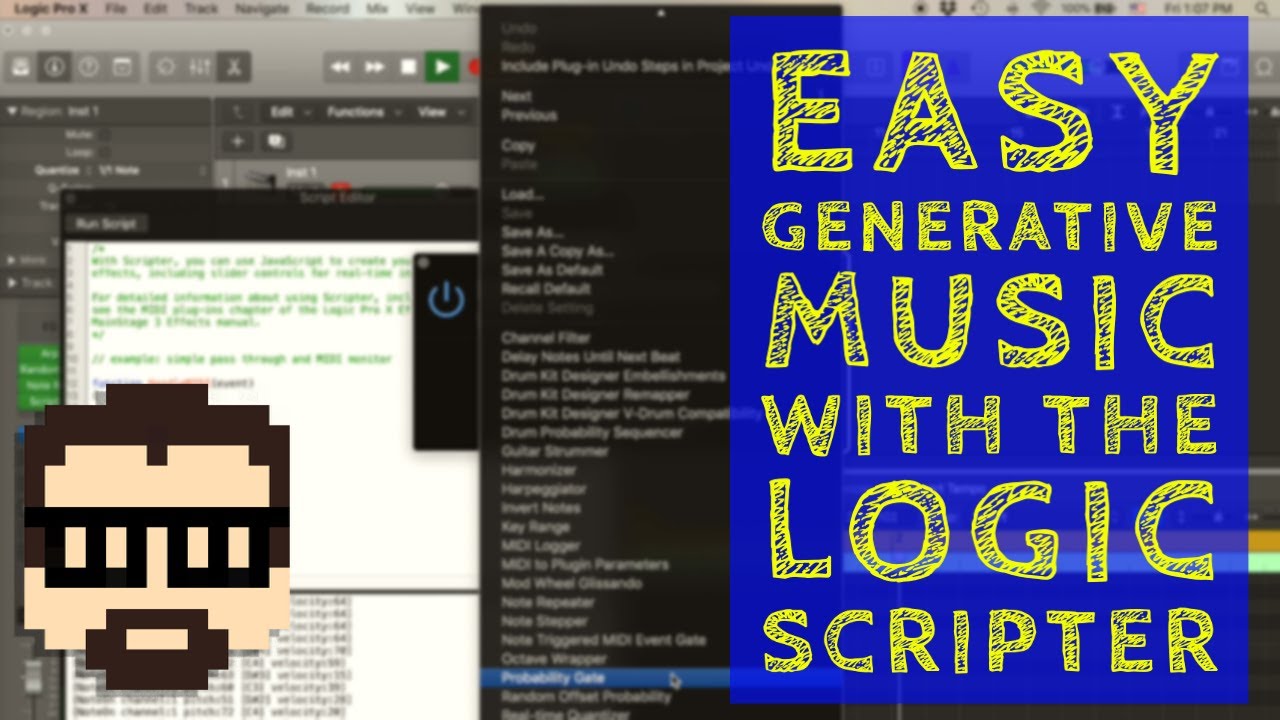 Генеративная эмбиент-музыка с Logic Pro X Scripter | Саймон Хатчинсон