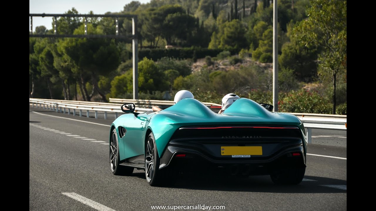 Aston Martin DBR22 spied on the streets