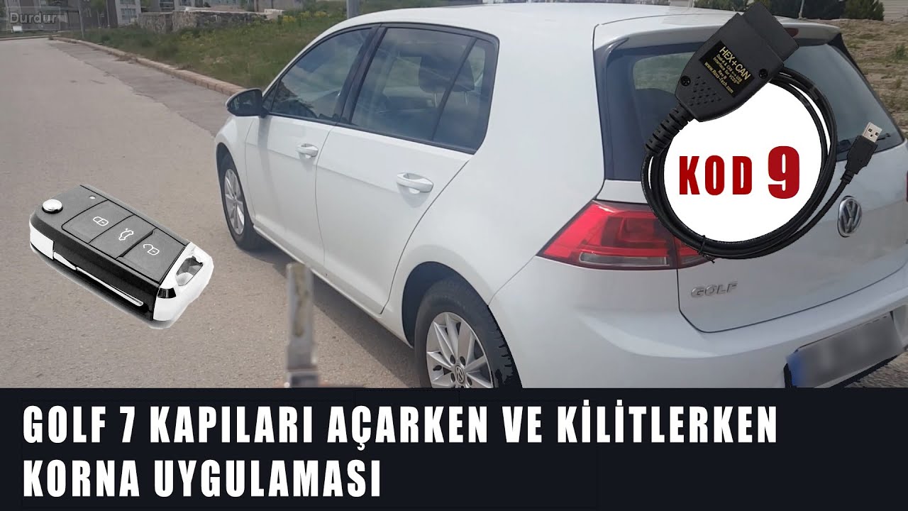 Kapıları Kilitlerken ve Açarken Korna Uygulaması - VW Golf 7