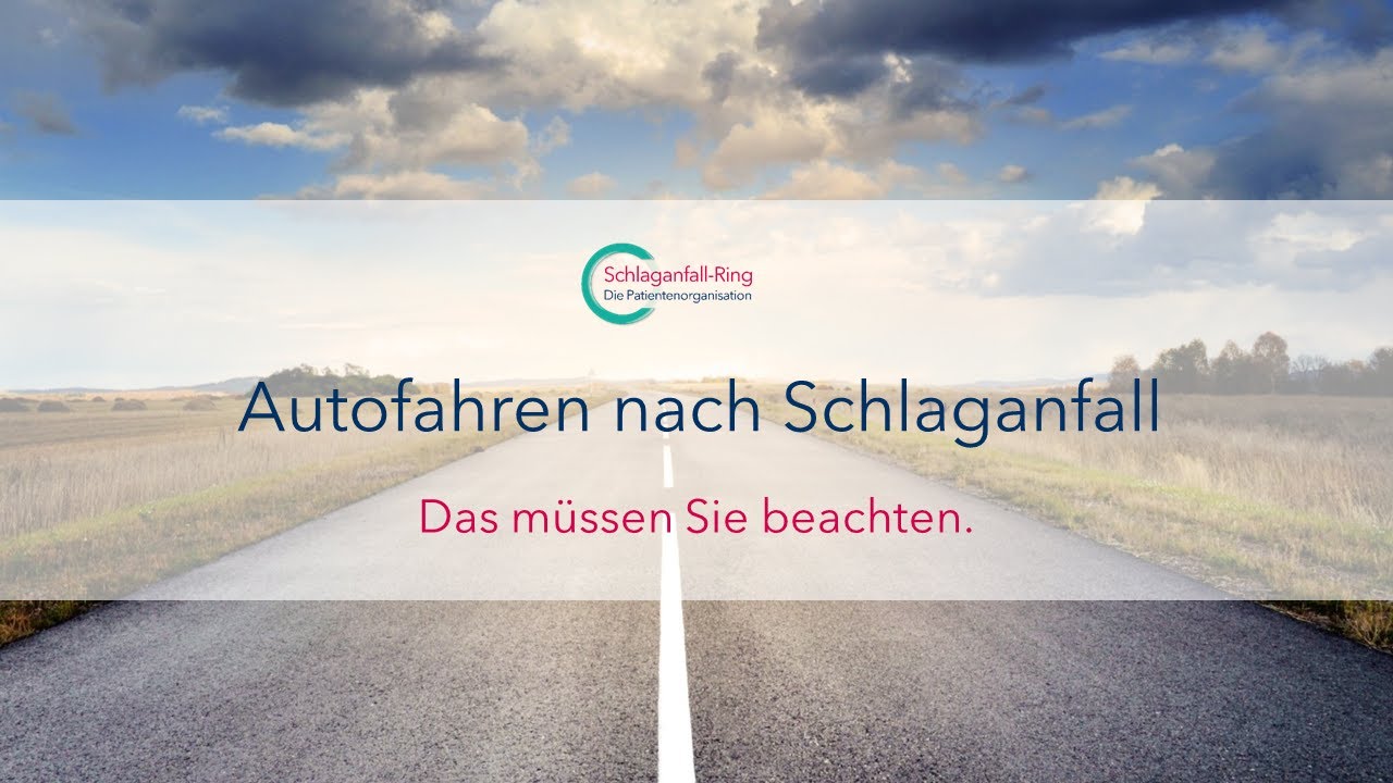 Autofahren nach dem Schlaganfall - das müssen Sie beachten.