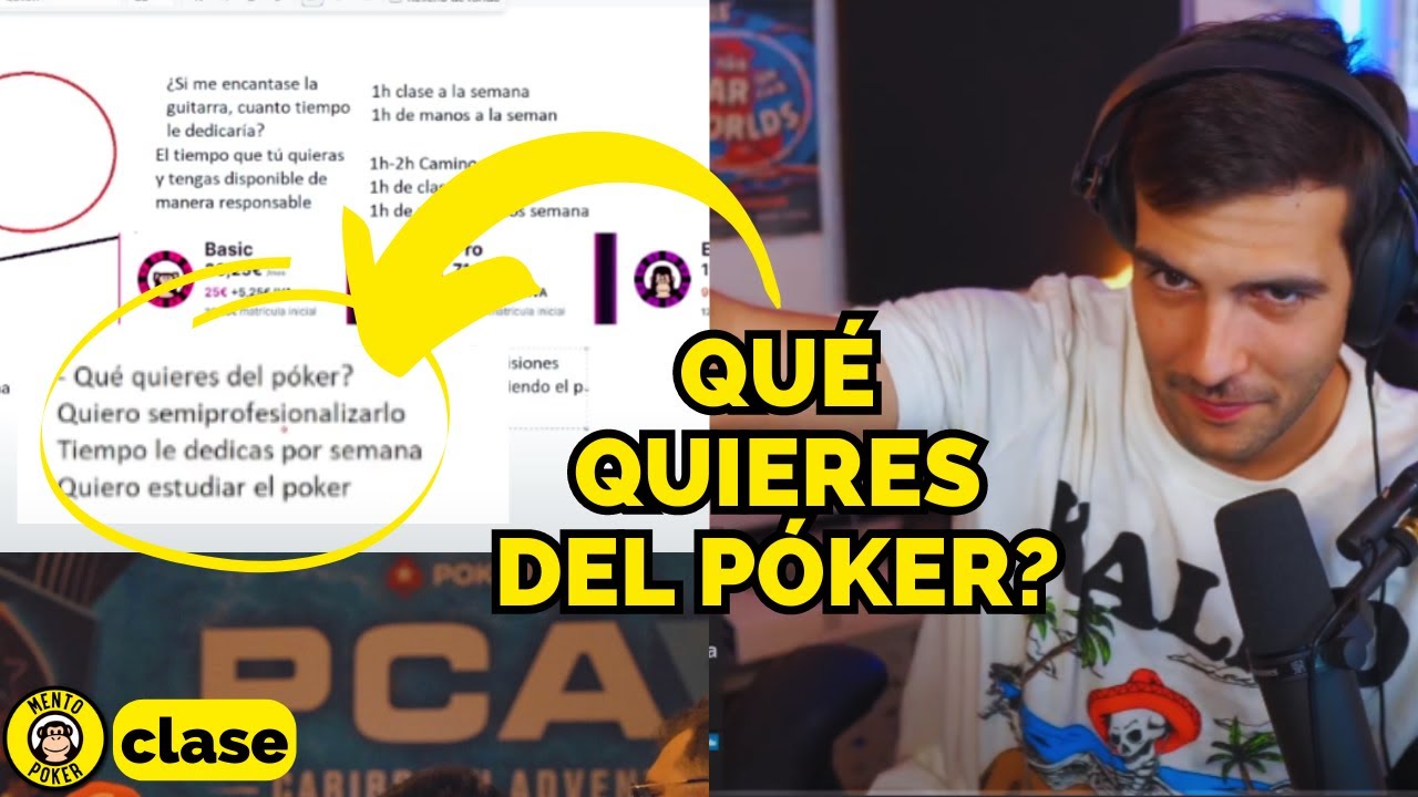 ELEGIR MODALIDAD cuando ACABAS DE EMPEZAR al Póker