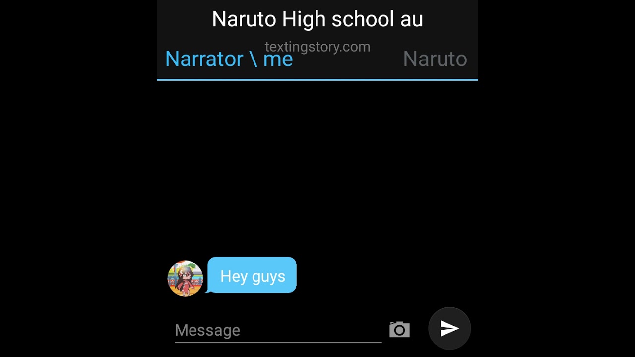 NaruSasu texting story High School AU ep 1