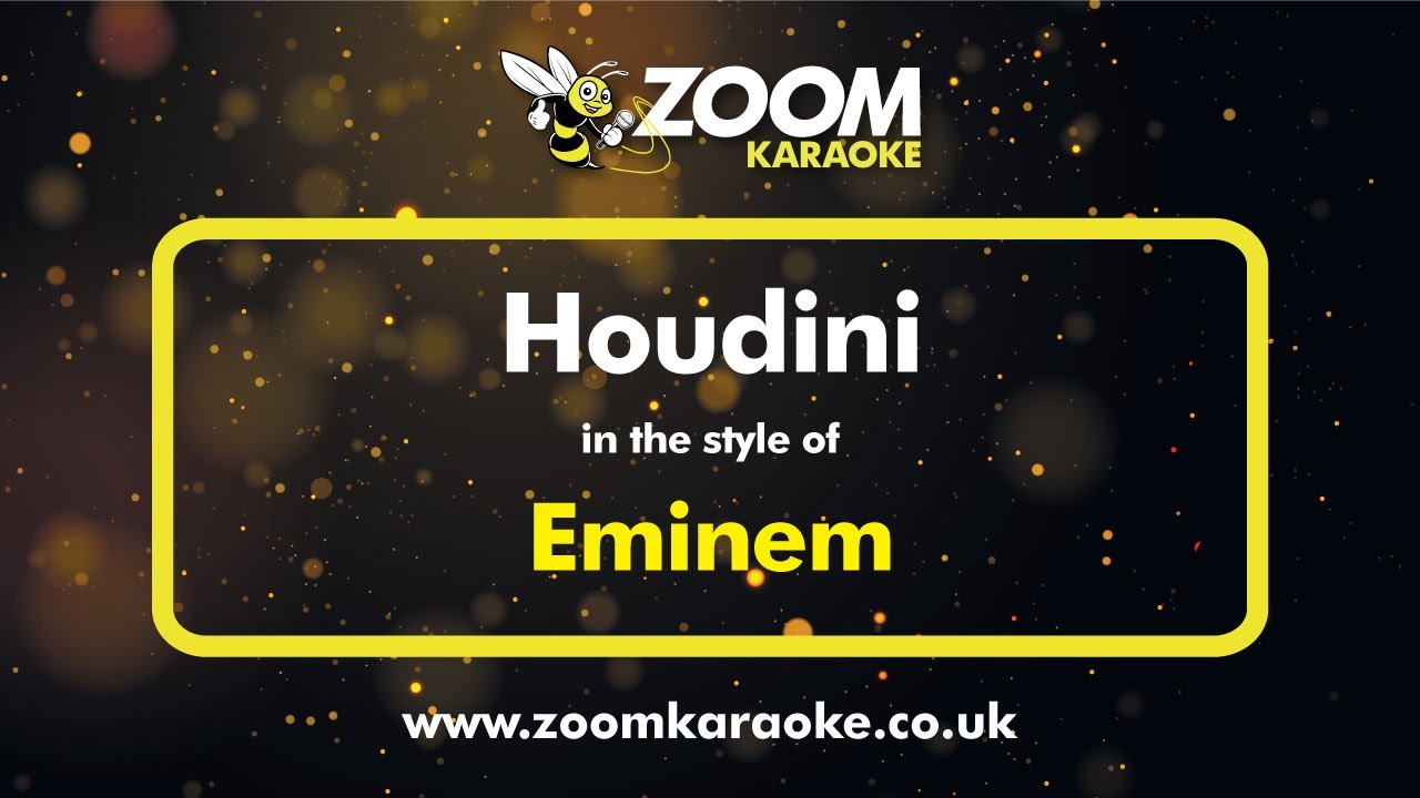 Eminem - Houdini - Karaoke Version from Zoom Karaoke