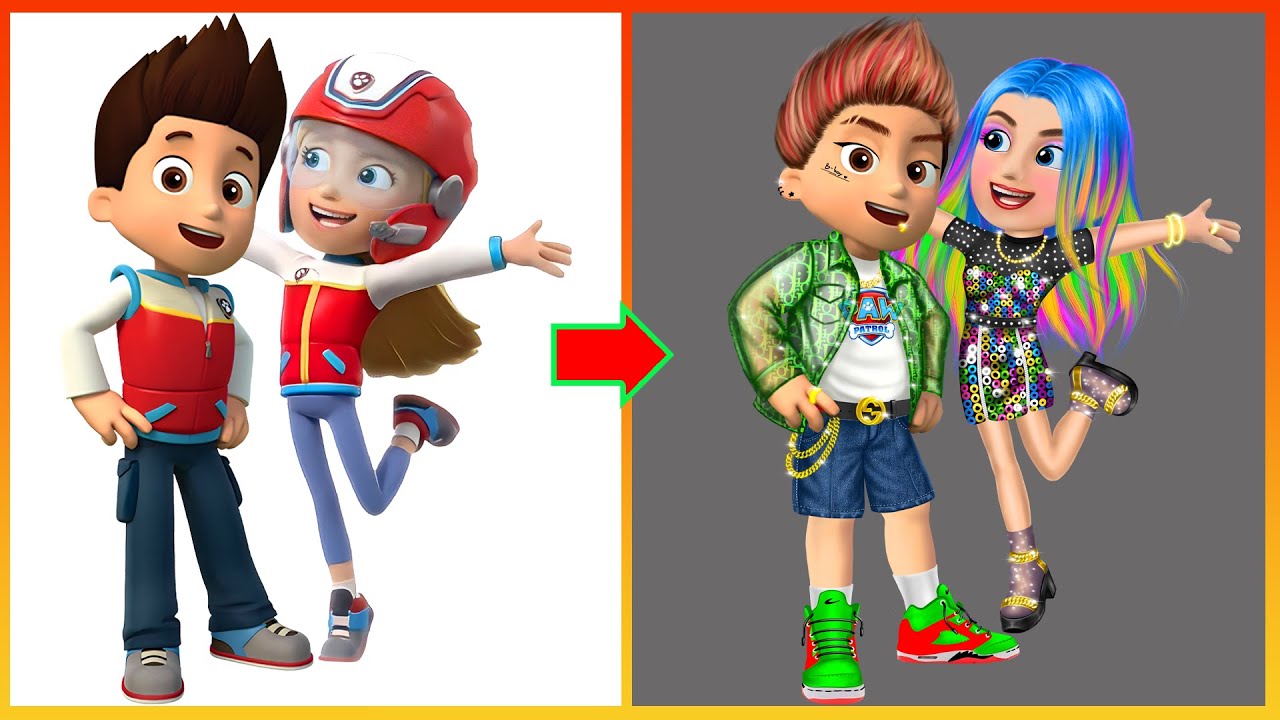 Ryder Katie Pawpatrol Dress Up Compilation - Pawpatrol Art