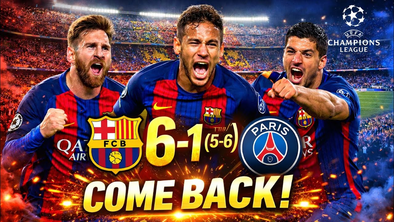 The Greatest Comeback in Football History - Barça vs PSG 6-1!