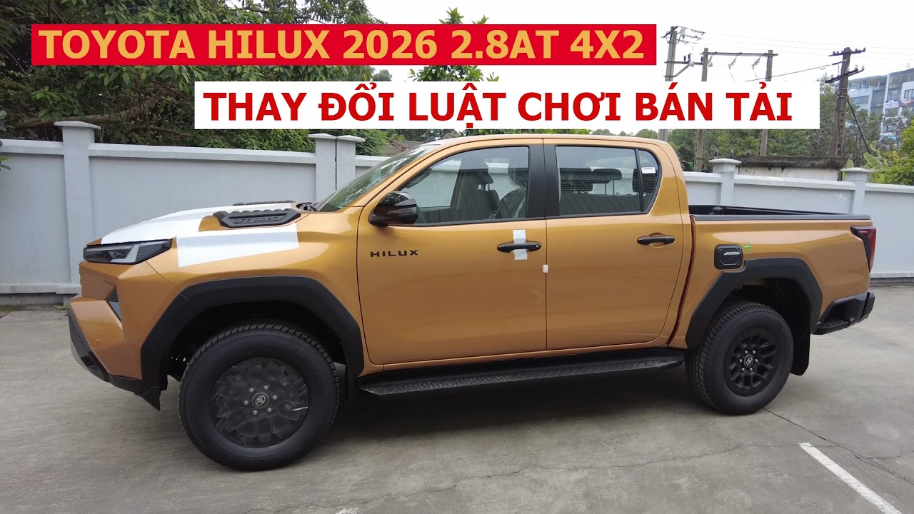 Review Toyota Hilux 1 Cầu Số Tự Động 2.8AT 4x2 - Bán Tải Êm Ái, Tiết Kiệm | Toyota Bắc Ninh