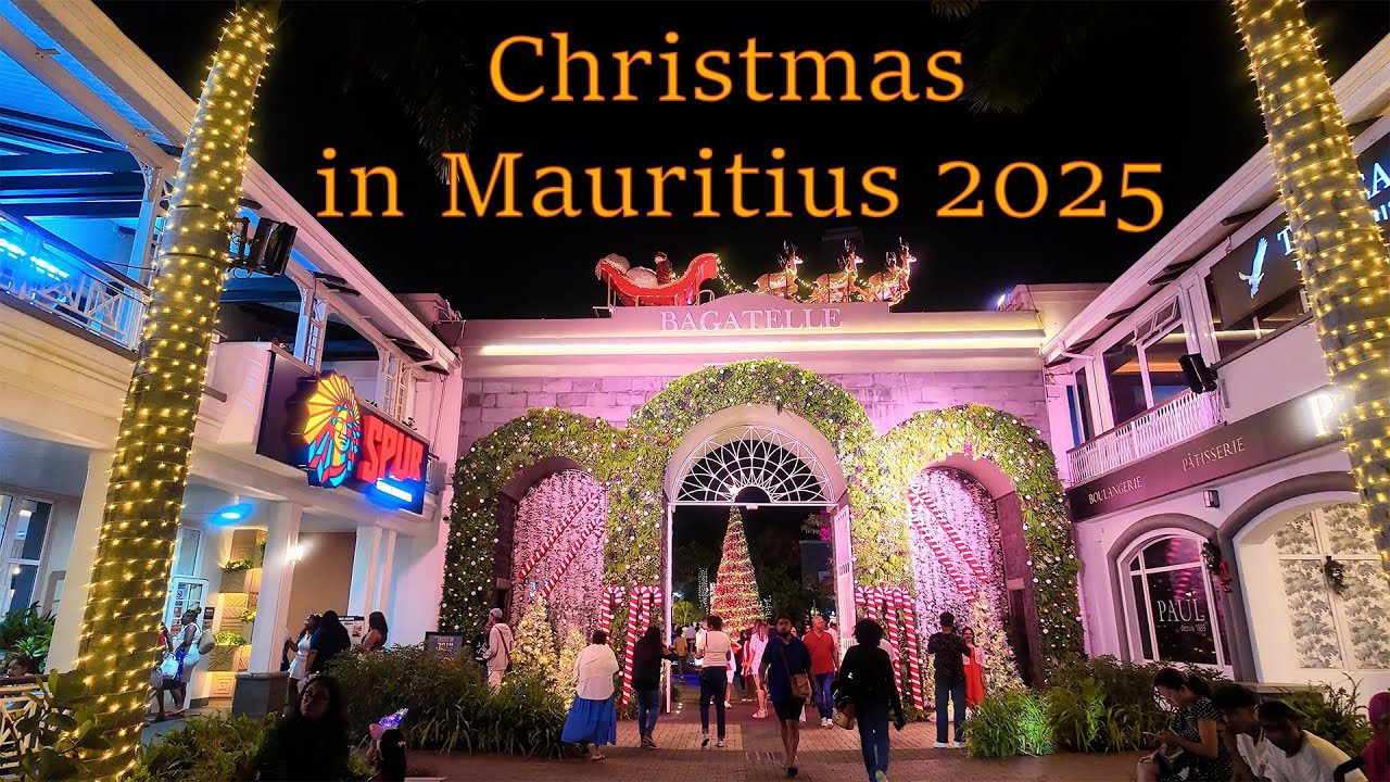 Christmas 2025 in Mauritius | 4K Walk