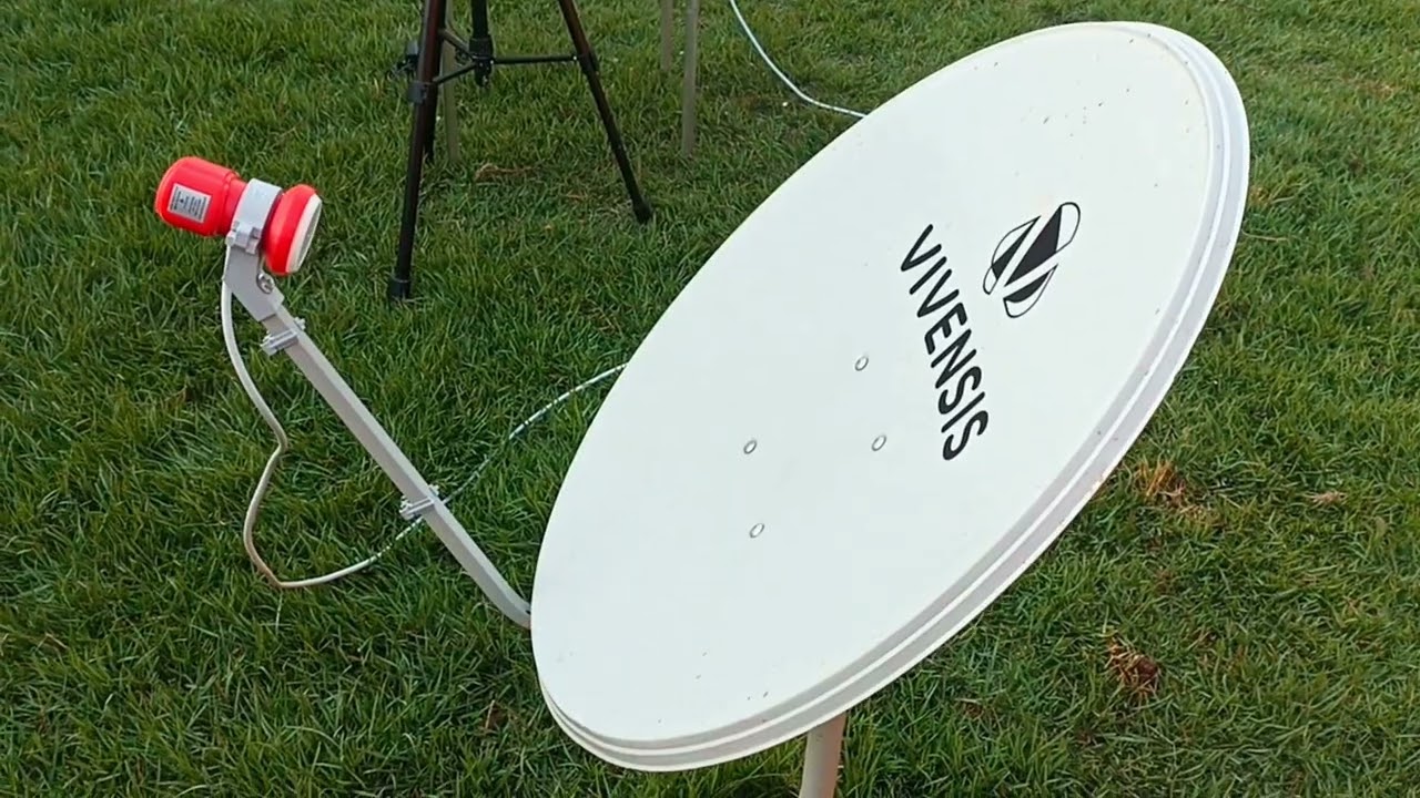 Apontamento Ses 6 banda ku, usando TV e receptor.