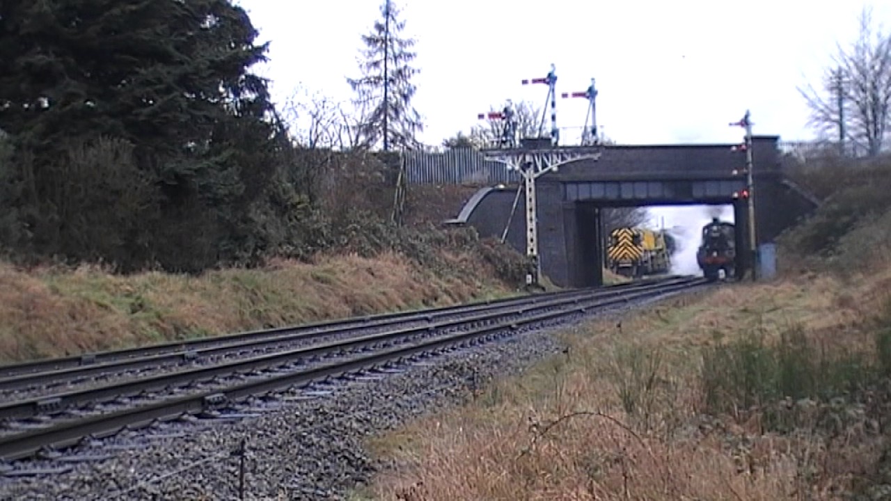 78018 blasts away from Loughborough