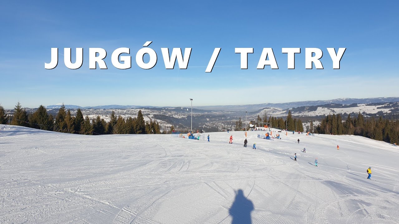 Jurgów - narty i widok na Tatry.