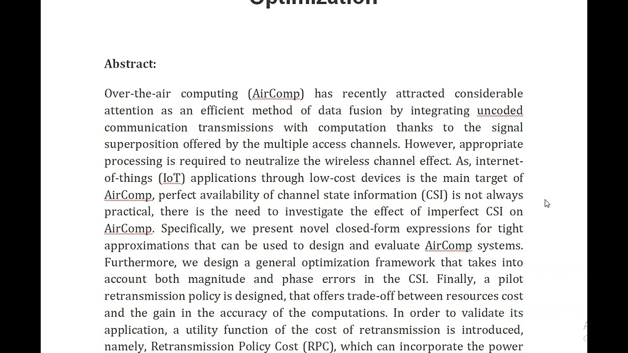 Over the Air Computing With Imperfect CSI Design and Performance Optimization