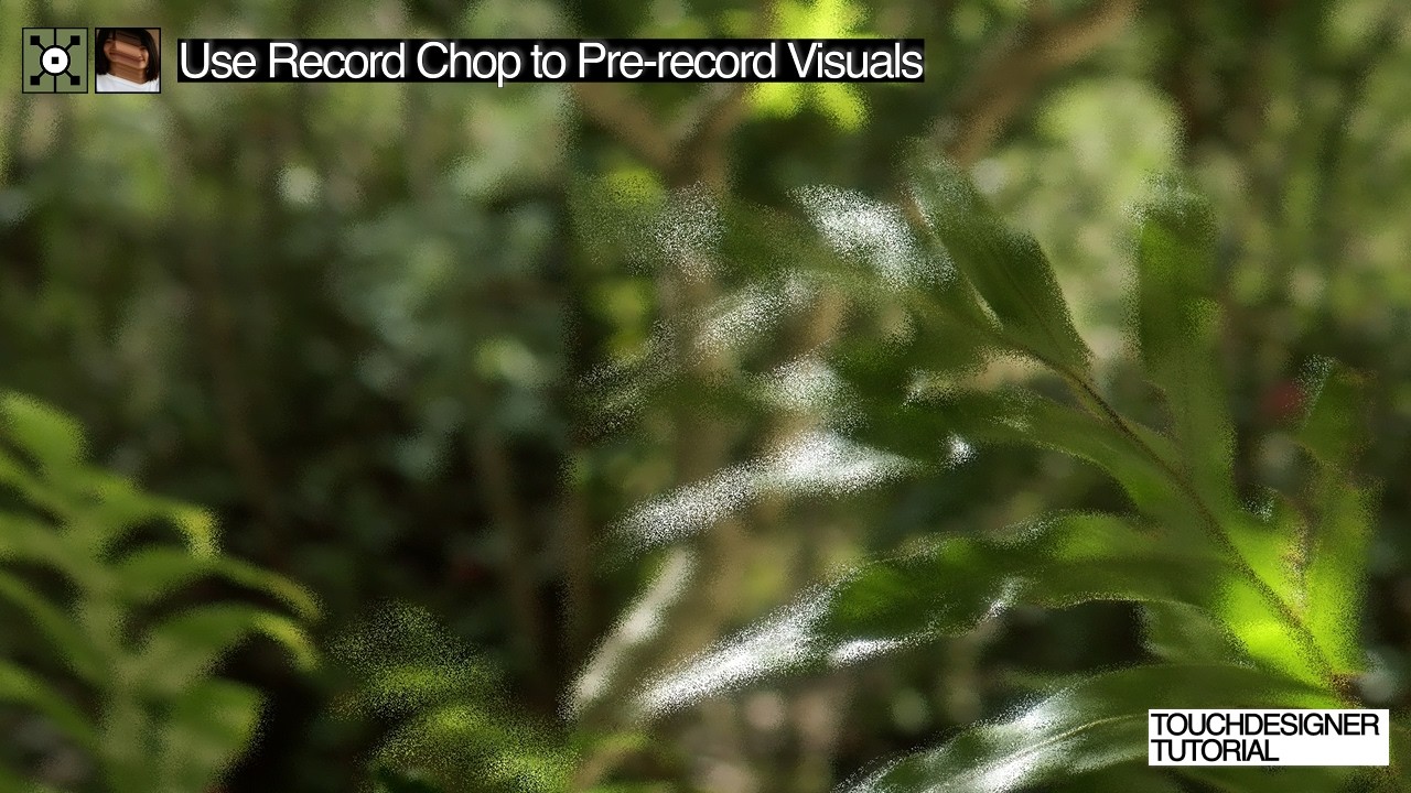 audio-reactive visual with record chop in touchdesigner | tutorial