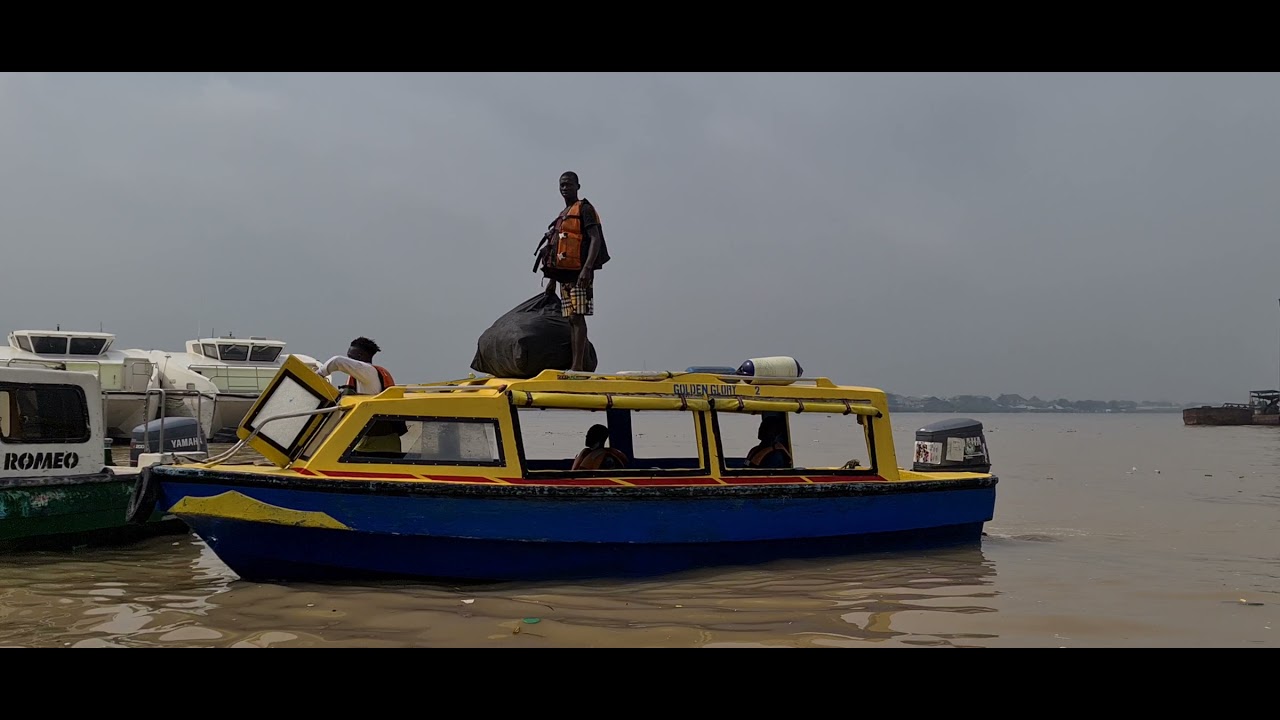 Trip from CMS Marina to Ikorodu Ferry Terminal. Lagos, Nigeria. 