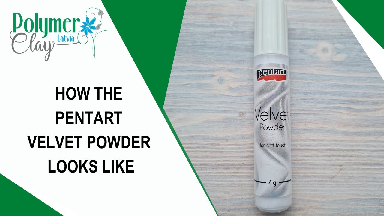 How the Pentart Velvet powder looks like