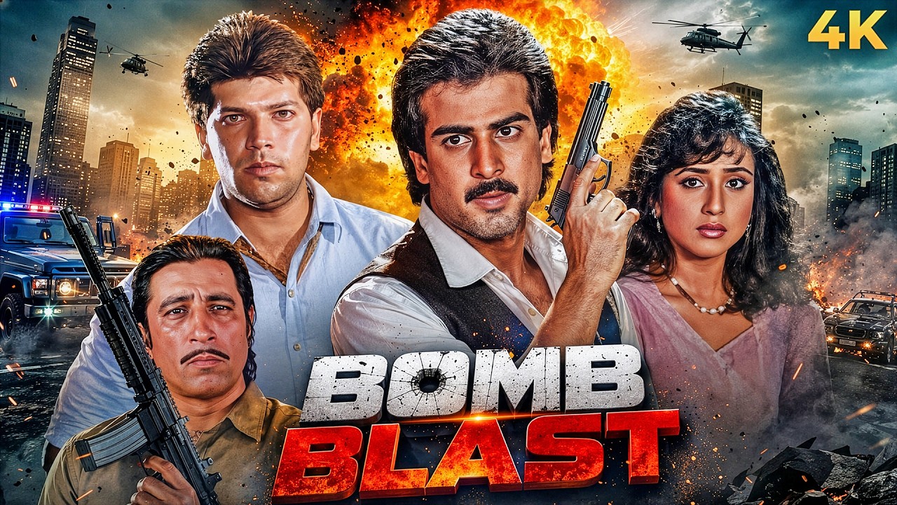 Ronit Roy 90s Bollywood Action BOMB BLAST 1993 Hindi Full Movie 4K |Aditya Pancholi, Kishori Shahane