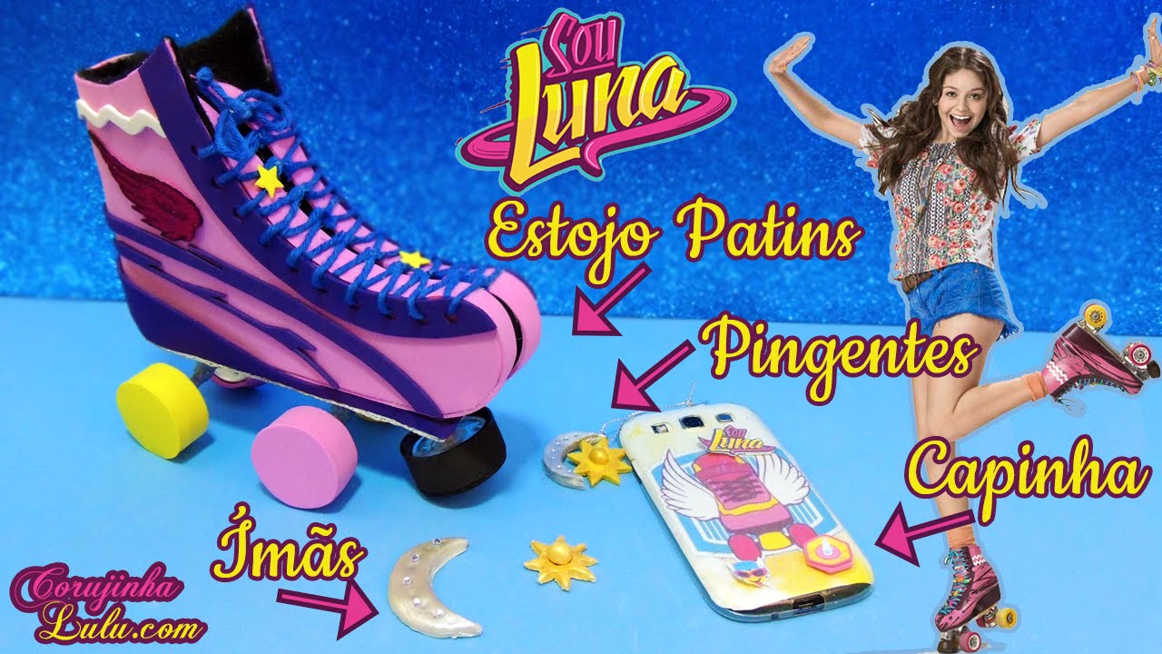 DIY Sou Luna: Estojo de Patins, Pingentes / Colar, Ímãs e  Capinha - Como Fazer |🦉 Corujices da Lu