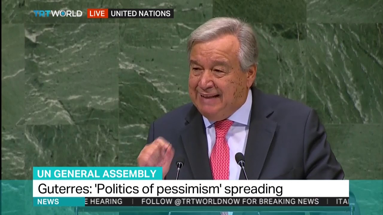 UN chief cautions against populism at General Assembly speech