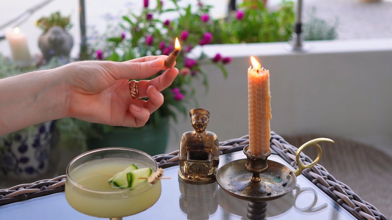 Serene Summer Boat life | Cooking, Bubbles on the Hammock, Garden Gin Cocktail