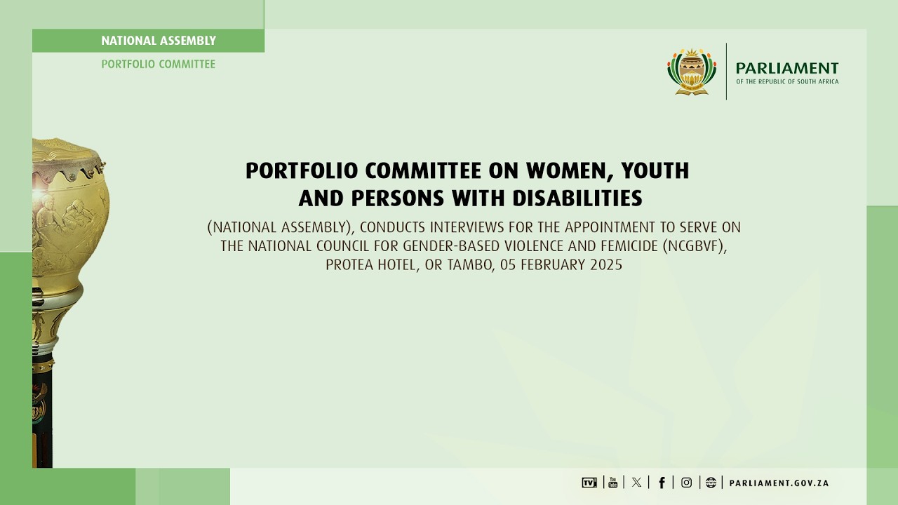 The Portfolio Committee on Women, Youth and Persons with Disabilities, 5 February 2026