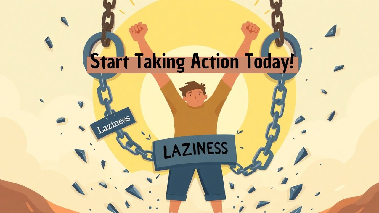 Stop Laziness Now: 8 Steps to Take Action Today I English Podcast