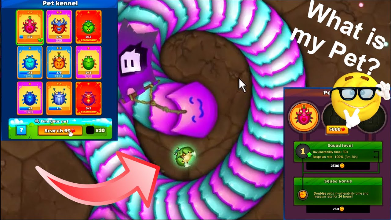 Littlebigsnake.io :) New Update :) Pet Updates!! Find out How many I got?