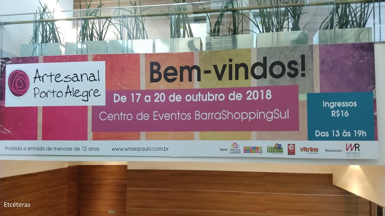Feira Artesanal, no Barra Shopping Sul, Porto Alegre/RS.