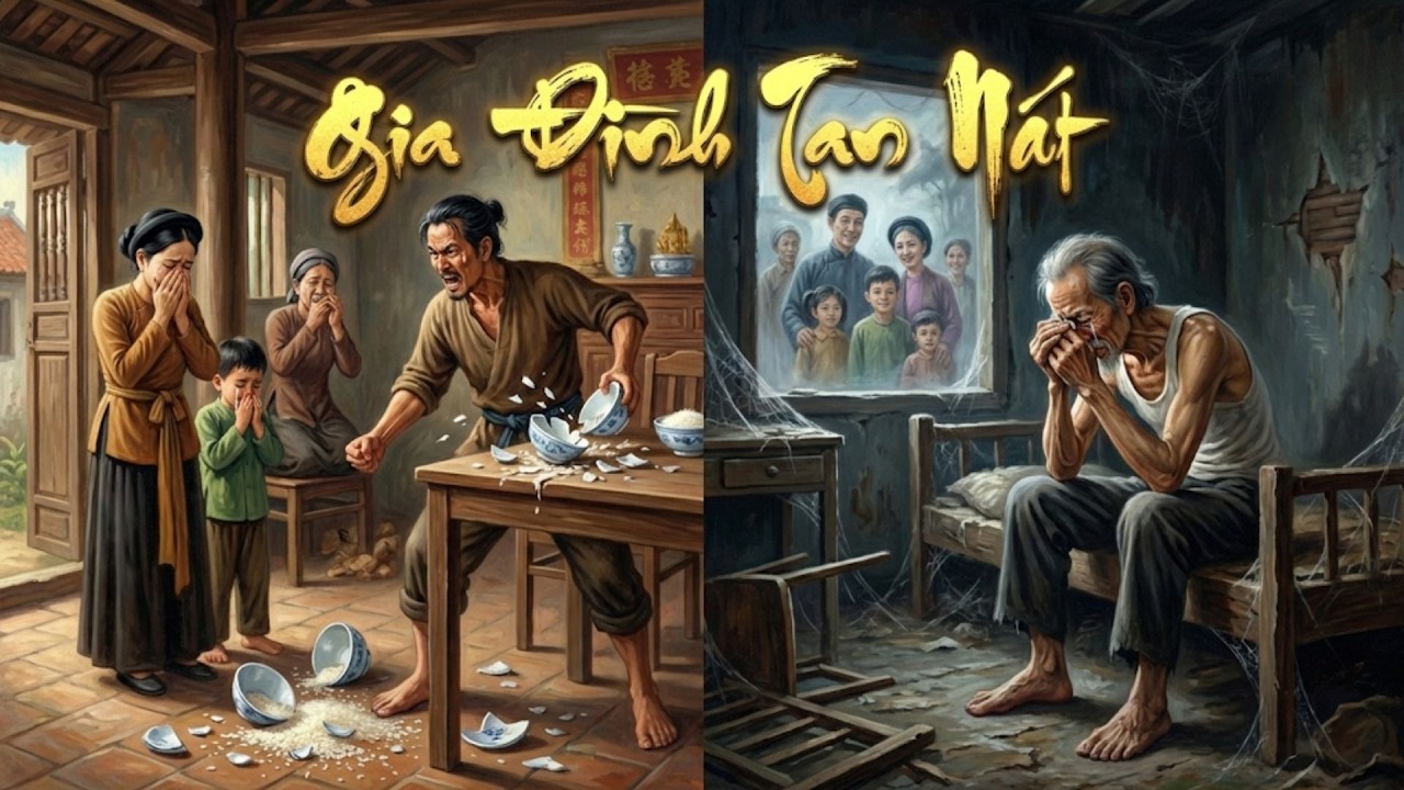 Chuyện Nhân Quả: Người Cha Đập Nát Bát Cơm Gia Đình – Tuổi Già Trả Giá Bằng Cô Độc Và Đau Đớn