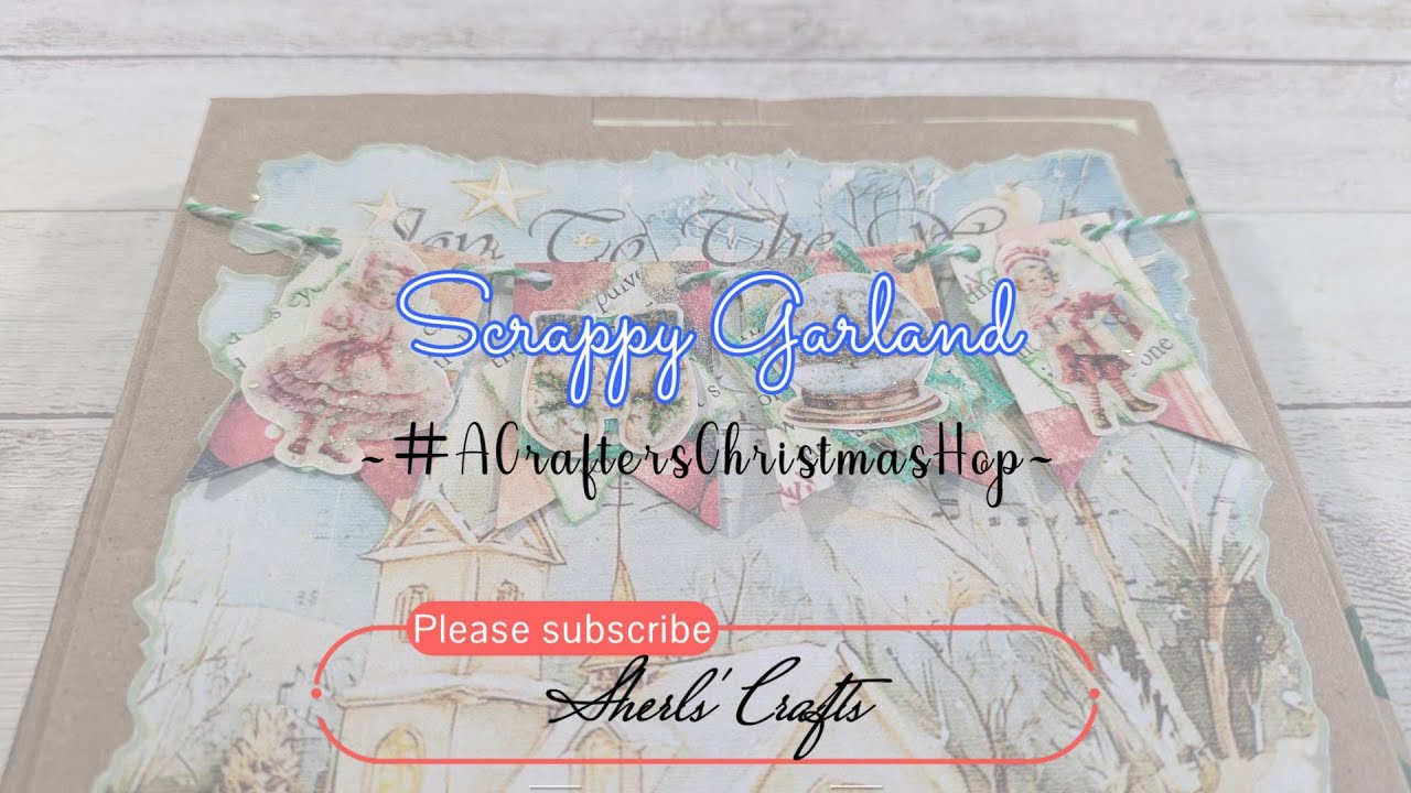 Лоскутная гирлянда - #ACraftersChristmasHop