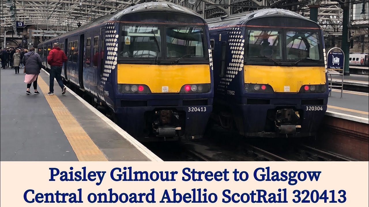 Paisley Gilmour Street to Glasgow Central onboard Abellio ScotRail 320413 (4th June 2019)