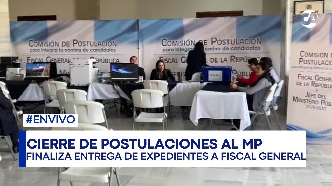 📡EN VIVO | Finaliza recepción de aspirantes para el cargo de fiscal general