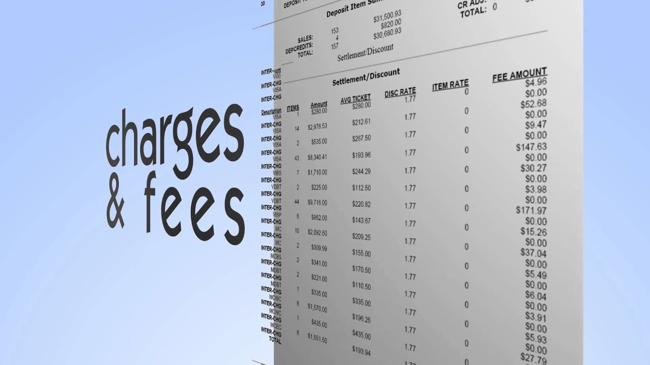 What is a credit card processing statement?