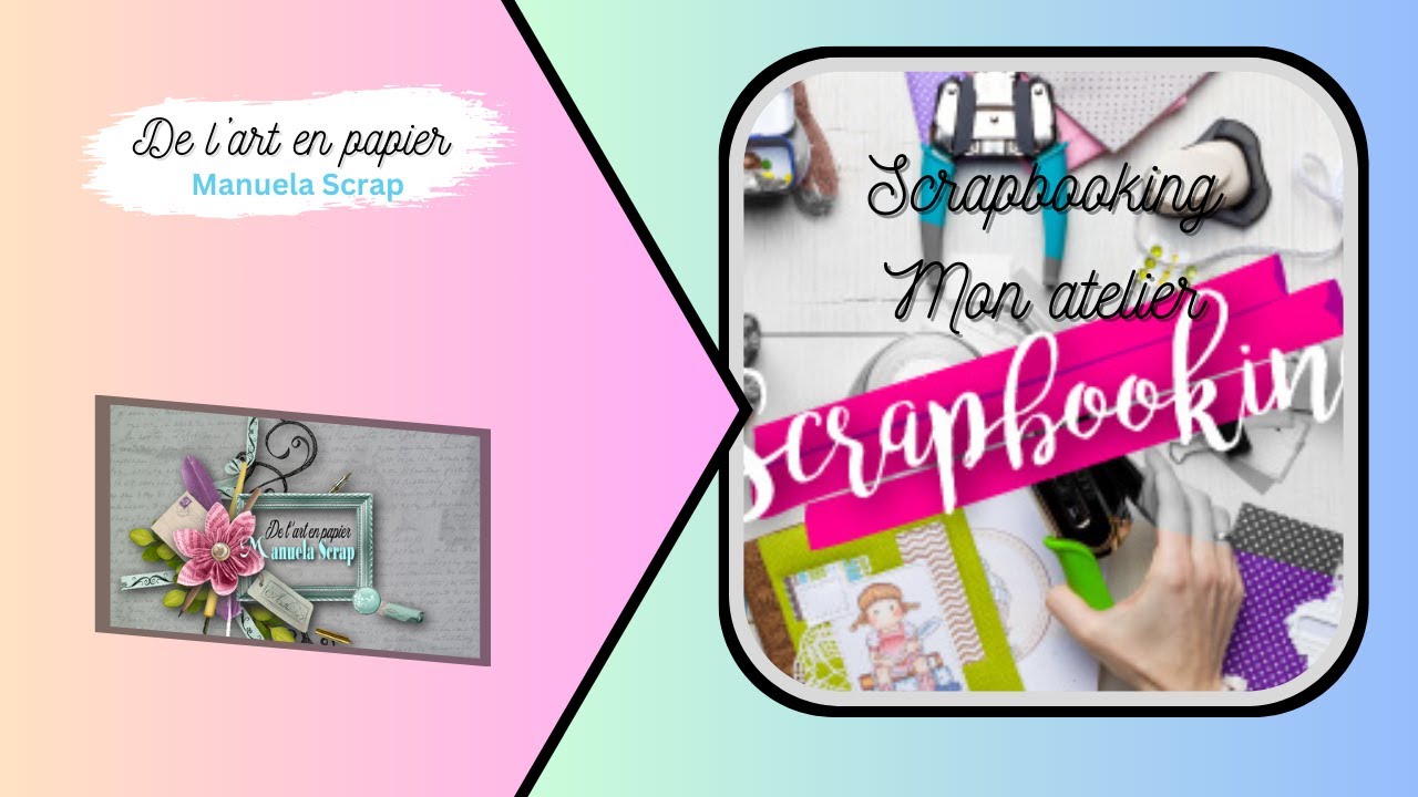 Dans mon atelier #1  - Un petit tour chez moi - Scraproom tour - #scrapbooking  ⬇️ 🔽 ⬇️