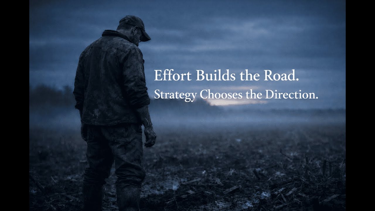 Effort Builds the Road. Strategy Chooses the Direction.