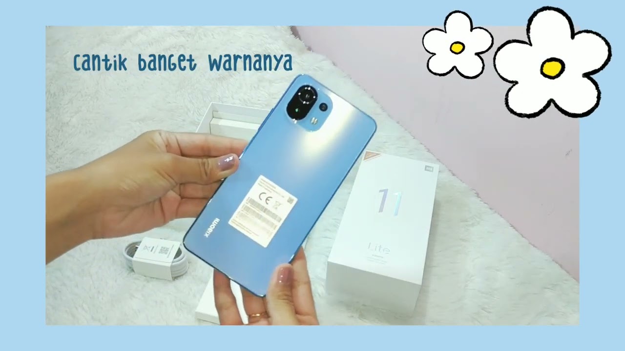 Unboxing new phone | Xiaomi Mi 11 Lite | aesthetic blue (◕ᴗ◕✿)