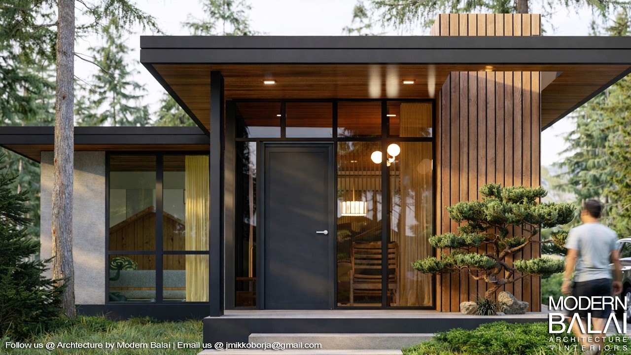 MINIMALIST HOUSE DESIGN SMALL HOUSE DESIGN 2-BEDROOM 7.7X11.6 METERS | MODERN BALAI