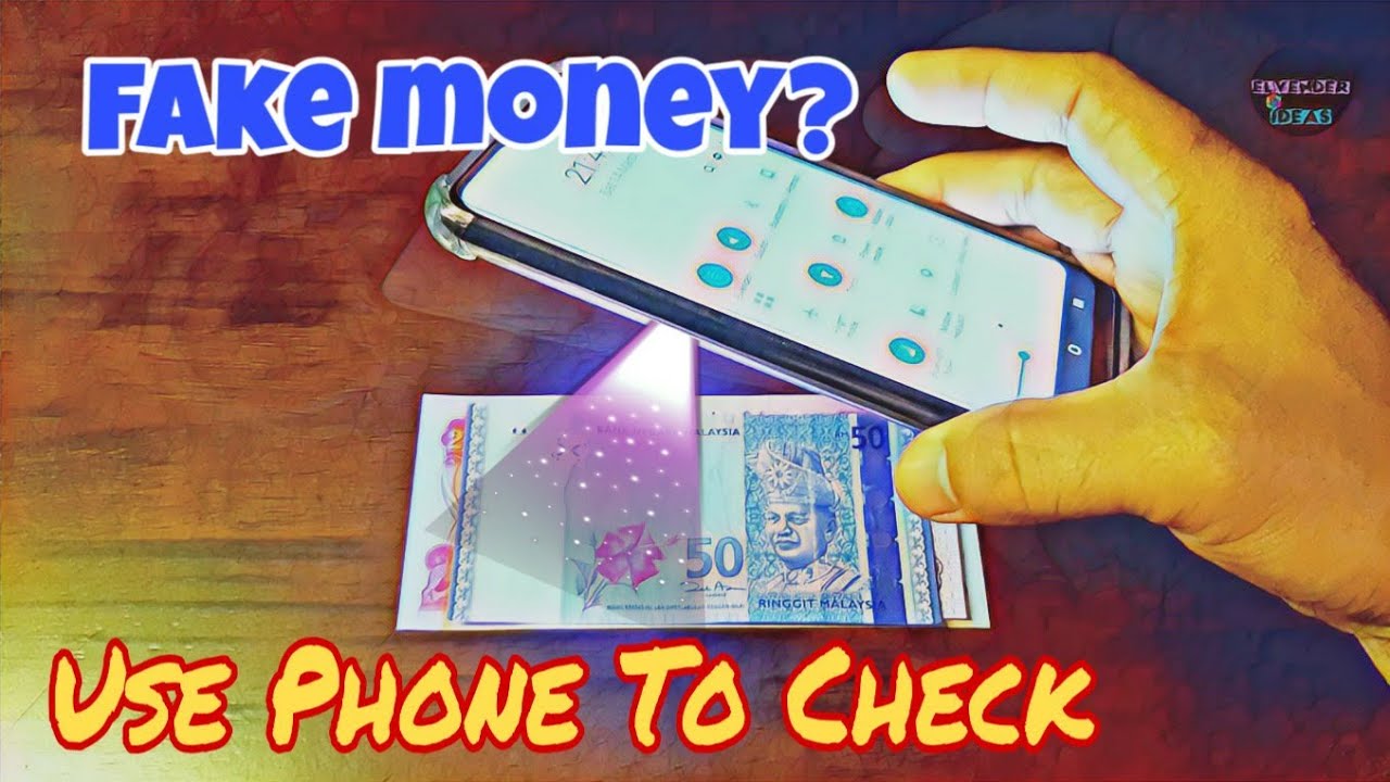 How to check a fake money with your phone | DIY UV light detector - life hacks