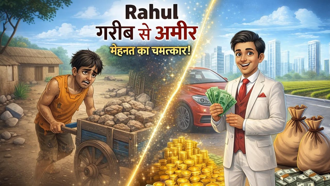 गरीब से अमीर बनने की सच्ची कहानी | मेहनत का चमत्कार | Motivational Story Hindi@KahaniGharHindi-y1o 