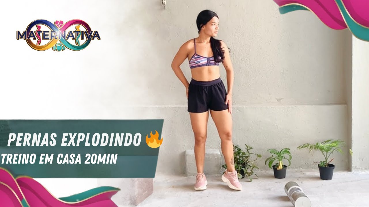 TREINO DE PERNAS PESADO EM 20 MIN 🔥 Coxas Trabalhando MUITO (Sem Academia)