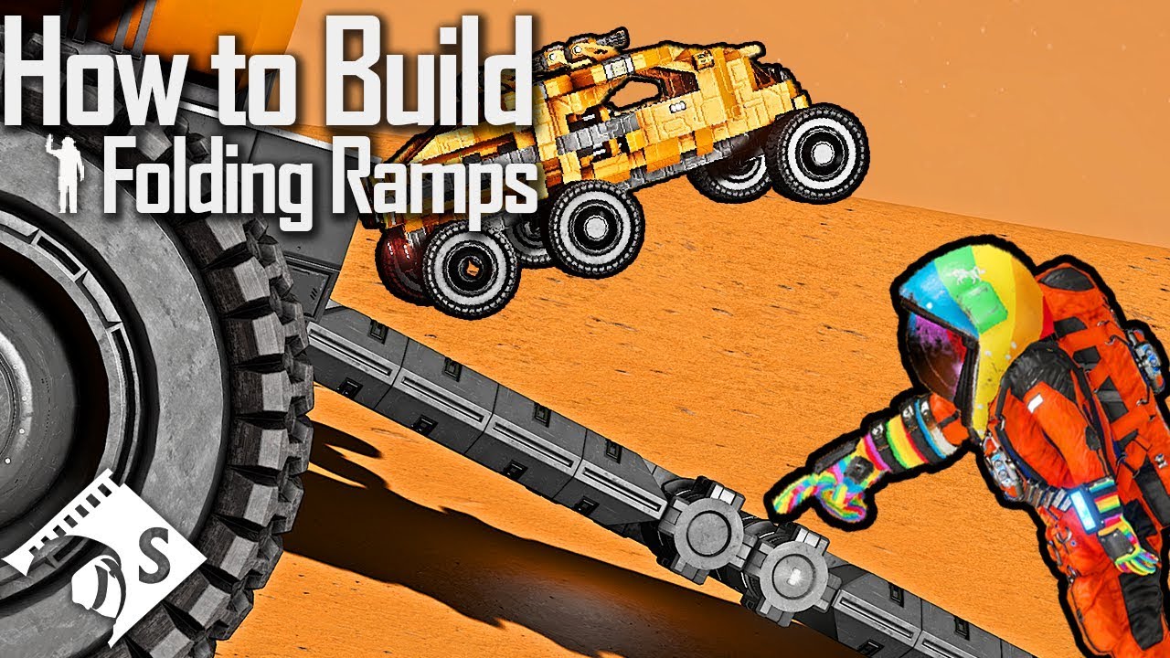 How to Build a Folding Ramp - Space Engineers Tutorial