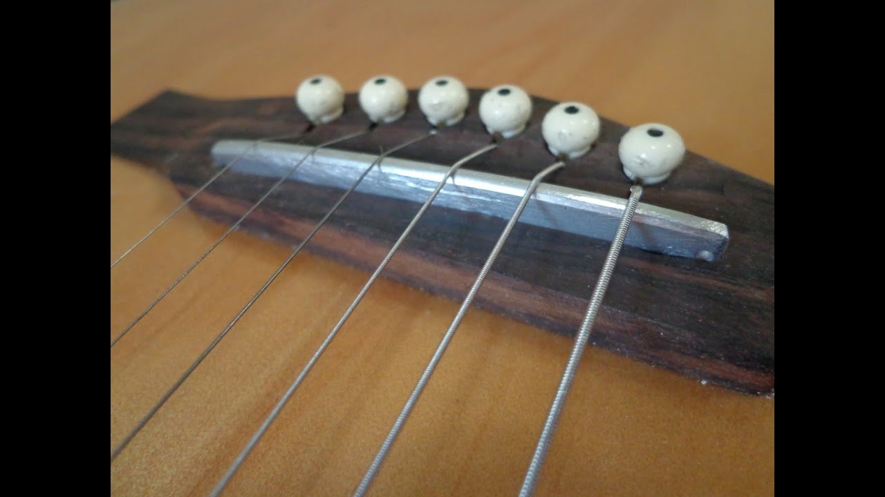 DIY metal (aluminium) saddle bridge for acoustic steel strings guitar